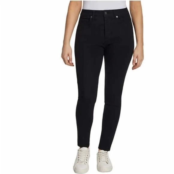 Jessica Simpson Ladies' High-rise Skinny Jean Black 59% COTTON SIZE 6  - Picture 1 of 7